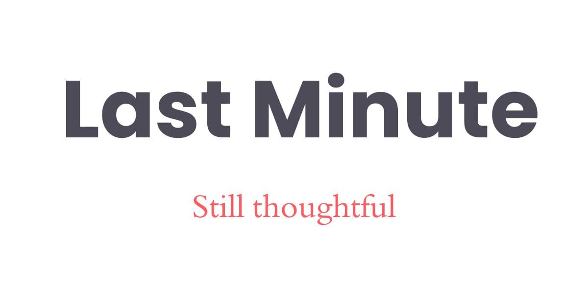 Last Minute